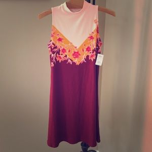 Pink and purple dress